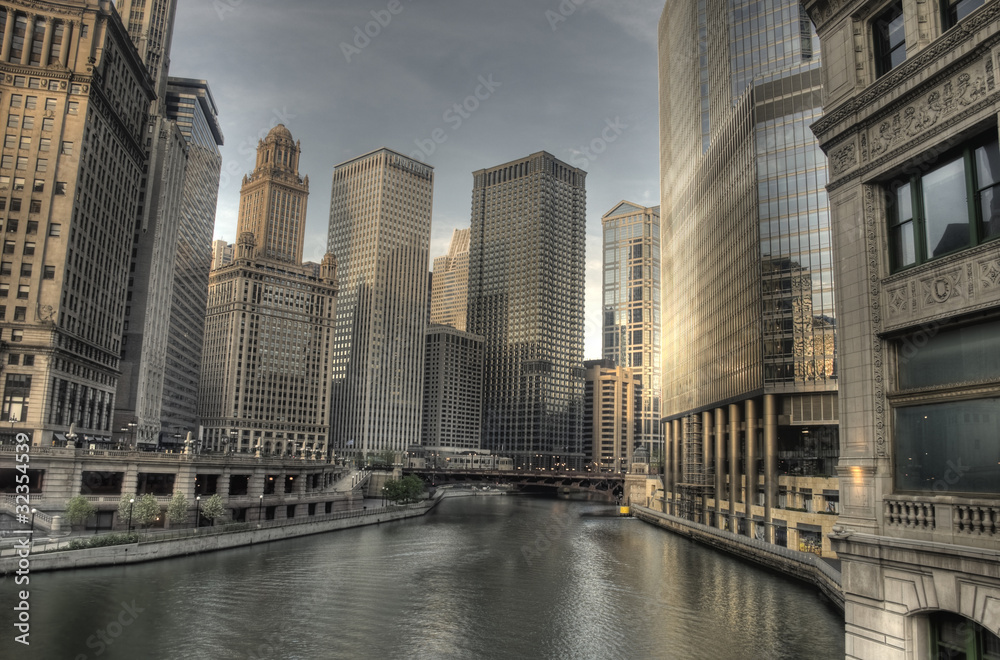 Obraz premium HDR w centrum Chicago