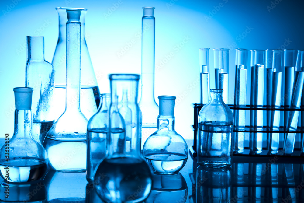 Laboratory and glass Laboratory and glass