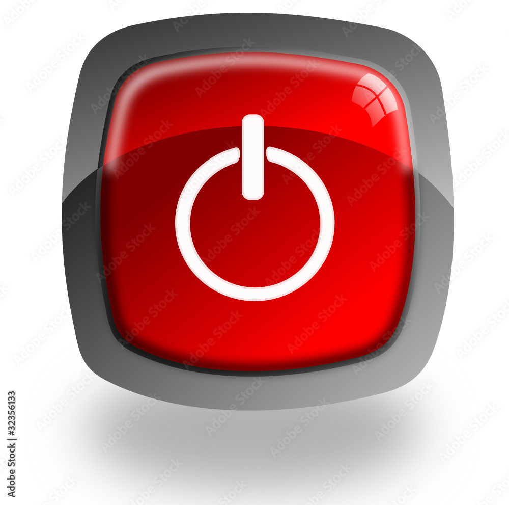 On/Off glossy icon On/Off glossy icon