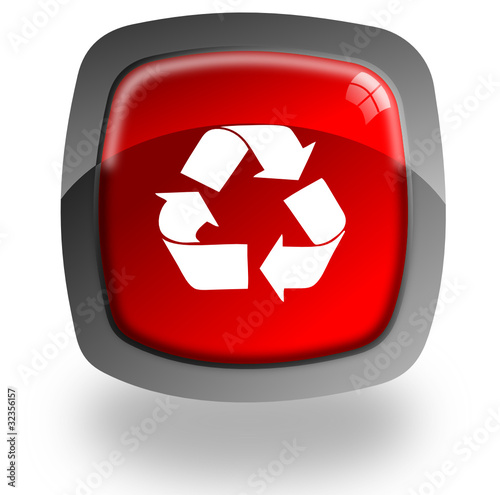 Recycle glossy icon