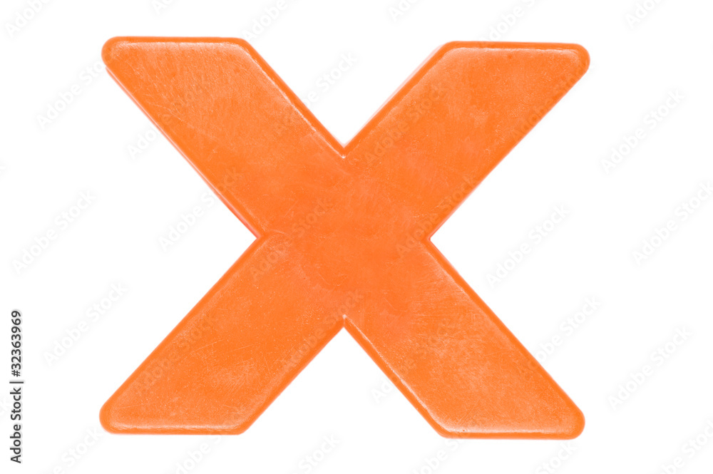 Obraz premium Plastic English letters isolated on white