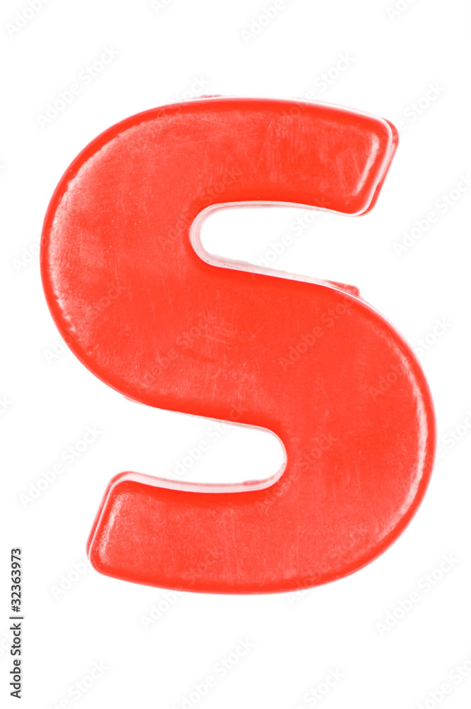 Plastic English letters isolated on white Plastic English letters isolated on white