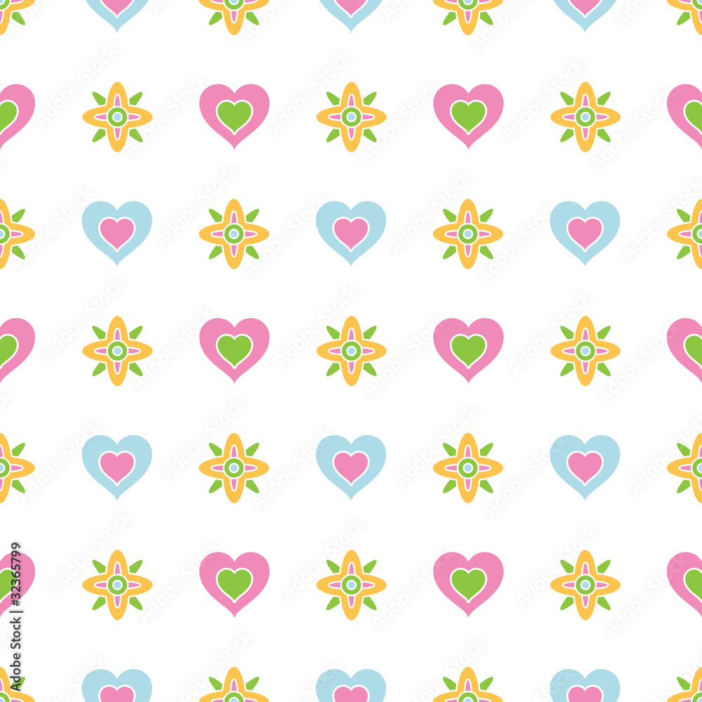 hearts and flowers
