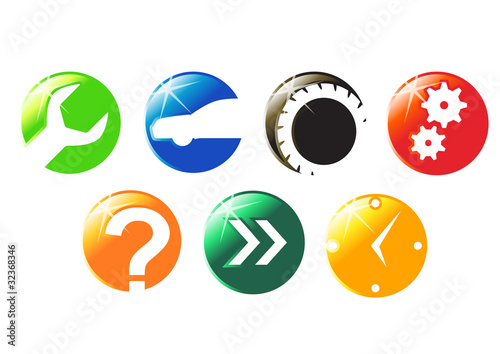 The colorful icon set