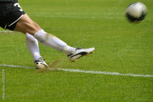 goalkeeper knocks the ball - intentional blur