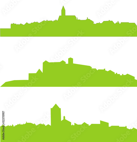 silhouettes villages de france