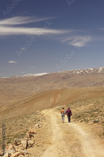 Deserto di pietre nelle montagne dell'Atlante