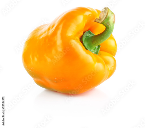 big ripe yellow pepper