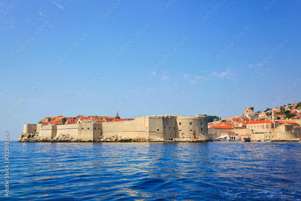 Fort at town Dubrovnik in Croatia