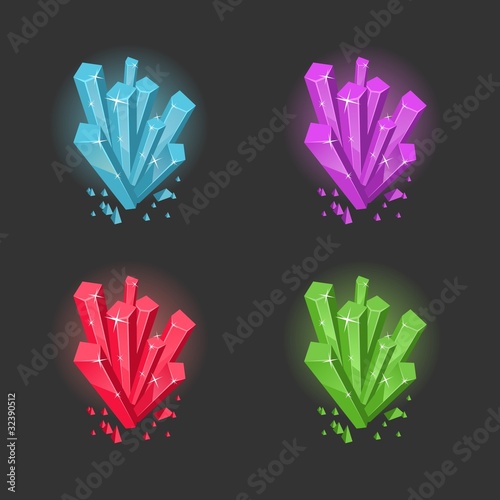 Comic magic crystal
