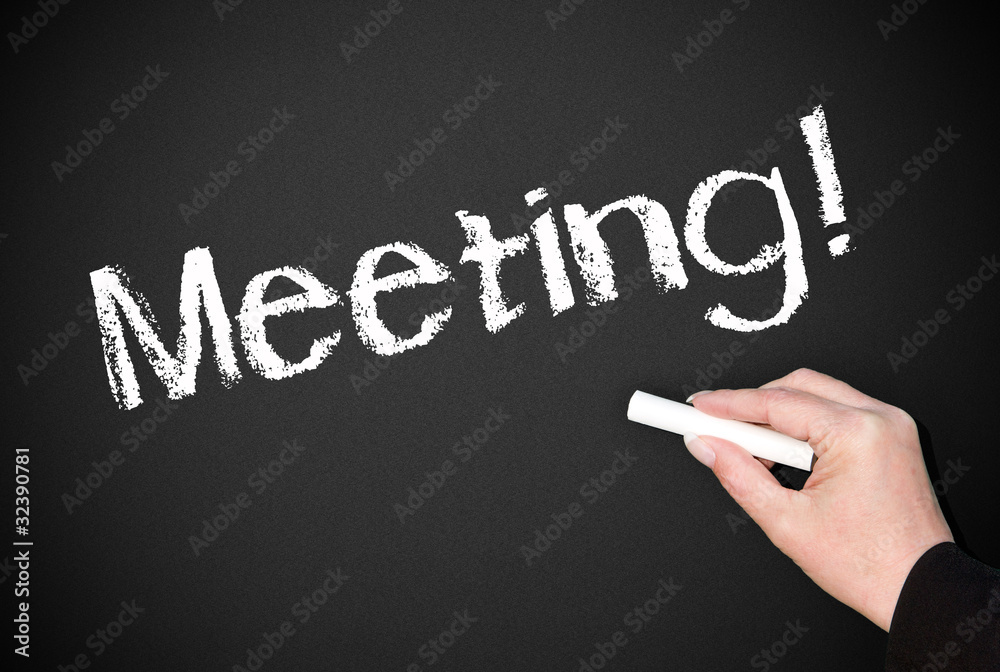 Meeting Kreidetafel Meeting Kreidetafel