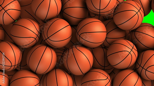 Basket balls transition effect