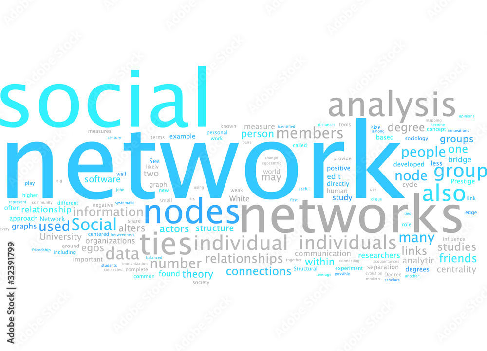 Fototapeta premium Social network