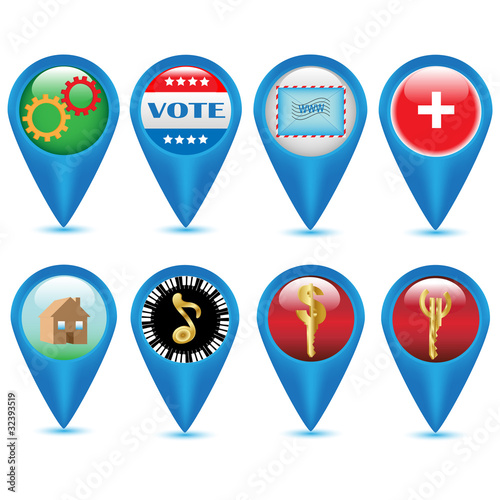Navigation Web icons.Vector