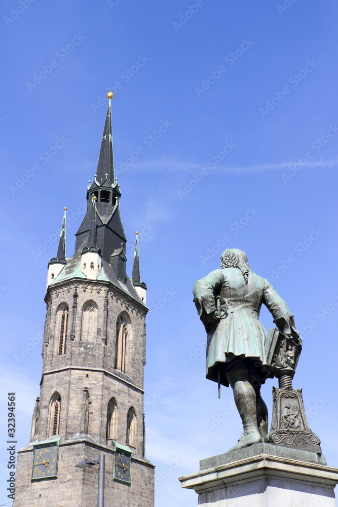 Obraz premium Wahrzeichen - Händel und Roter Turm