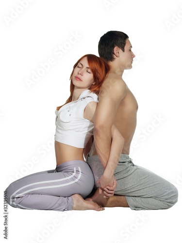 yoga and a couple