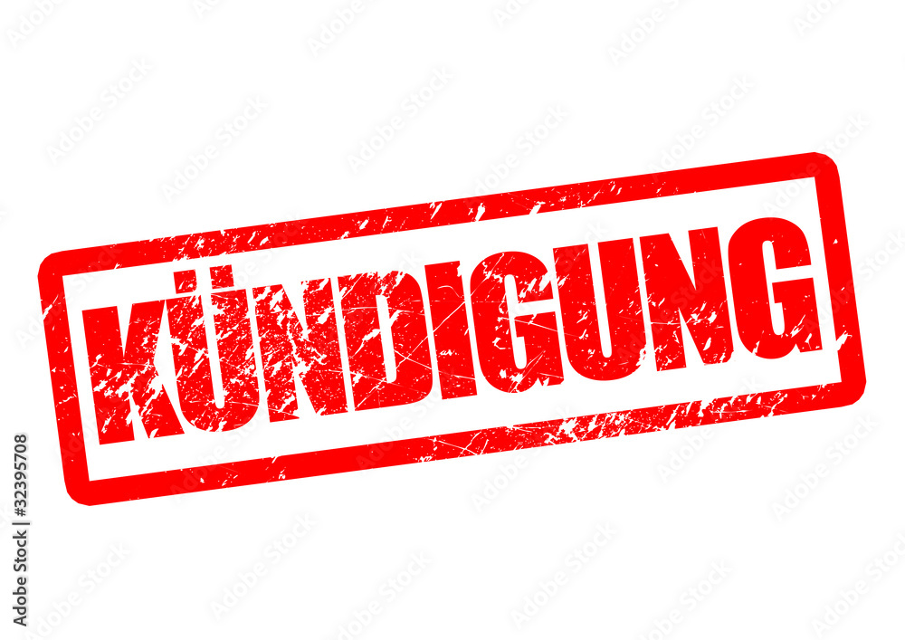 Kündigung Stempel Stock-Illustration | Adobe Stock