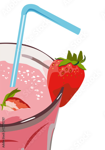 frappè alla fragola