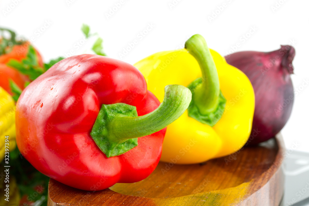 Red pepper with vegetables Red pepper with vegetables