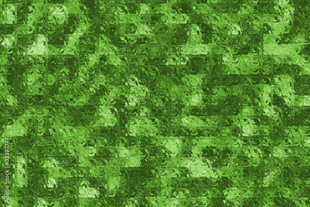 Obraz premium green glass block