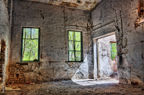 destroyed an abandoned house in hdr