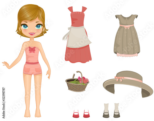 Digital paper doll