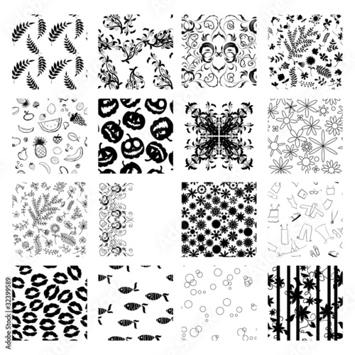 Set of seamless backgrounds for your design
