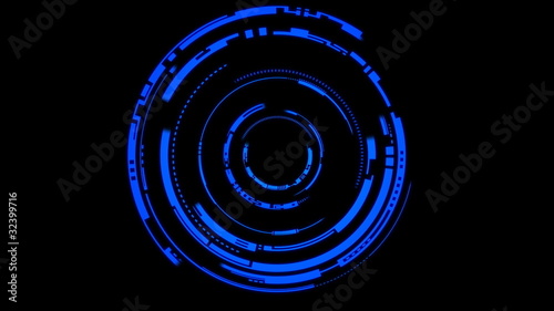 Abstract future technology circles background