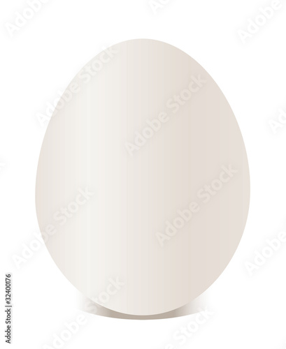 White egg. Vector Illustration