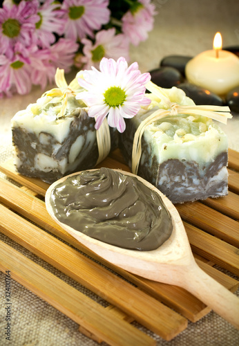 Natural soap. photo