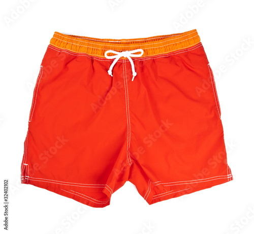 фотографія Man's Swim Trunks Isolated on White