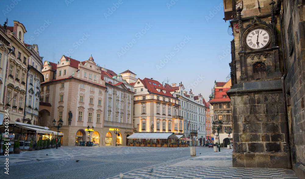 Sunrise at Old Town Square (Staromestske Namesti), Prague