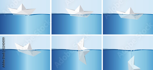 Eau_Bateau Papier_Naufrage
