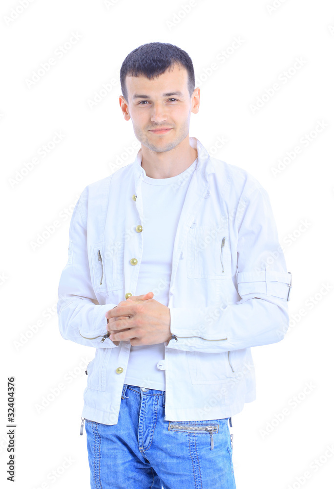 Portrait of happy young man, looking at camera, smiling. Portrait of happy young man, looking at camera, smiling.