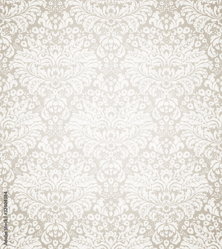 Damask seamless floral pattern