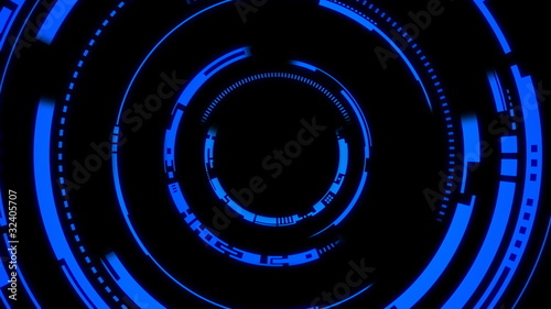 Abstract future technology circles background