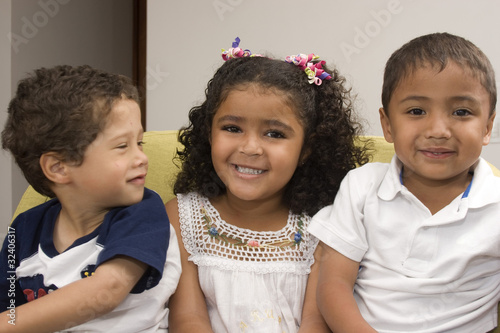 Three Happy Children photo