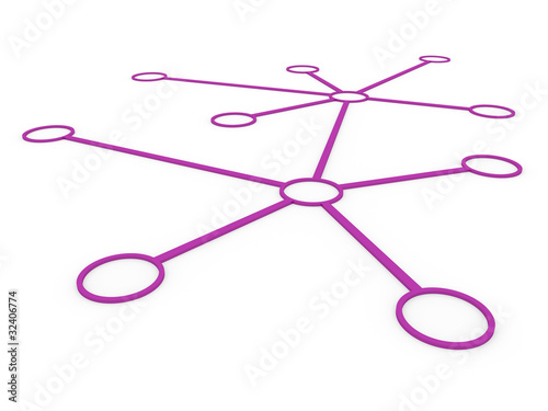 3d network purple
