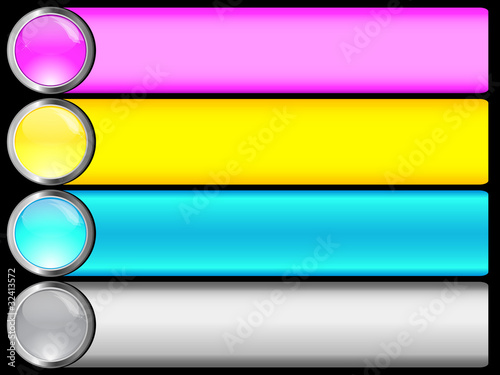 Set of banners.