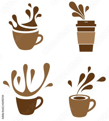 coffee cup with splash