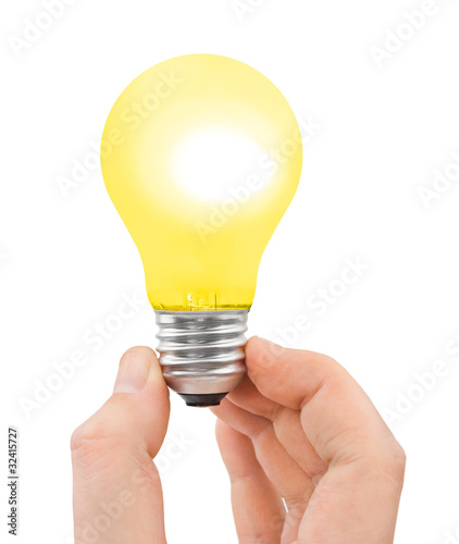 Hand with bulb