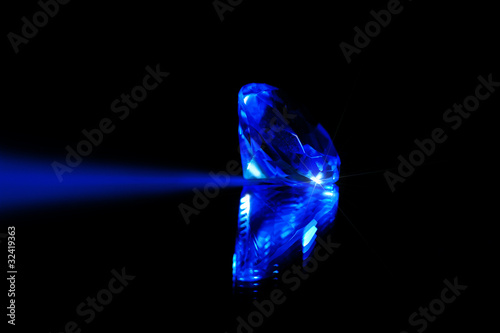 Wallpaper Mural Diamond on black glass background Torontodigital.ca