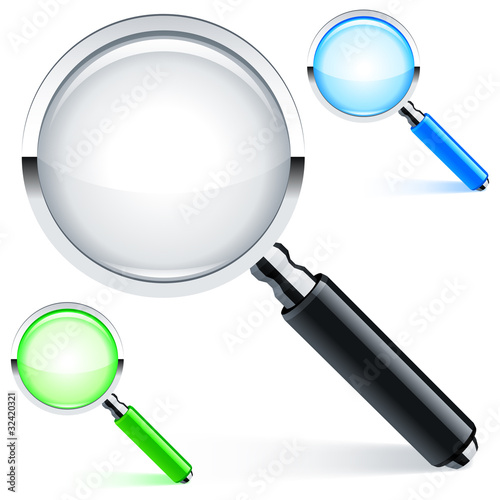 Magnifying glass.
