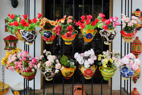 Cuadro en lienzo Ceramic Pots for sale in Mijas