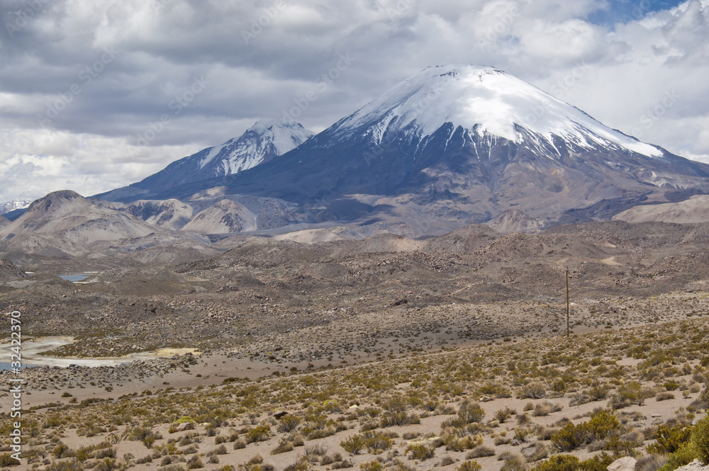 Volcanes de Parinacota y Pomerape, Chile