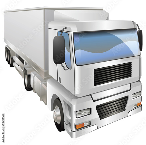 Illustration of haulage truck