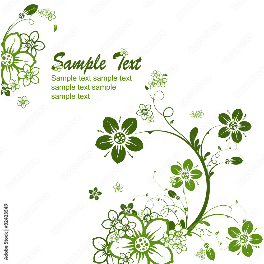 Floral abstract background, vector Floral abstract background, vector