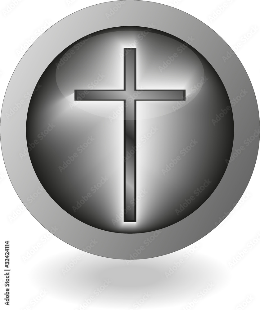 Fototapeta premium Christian Cross icon