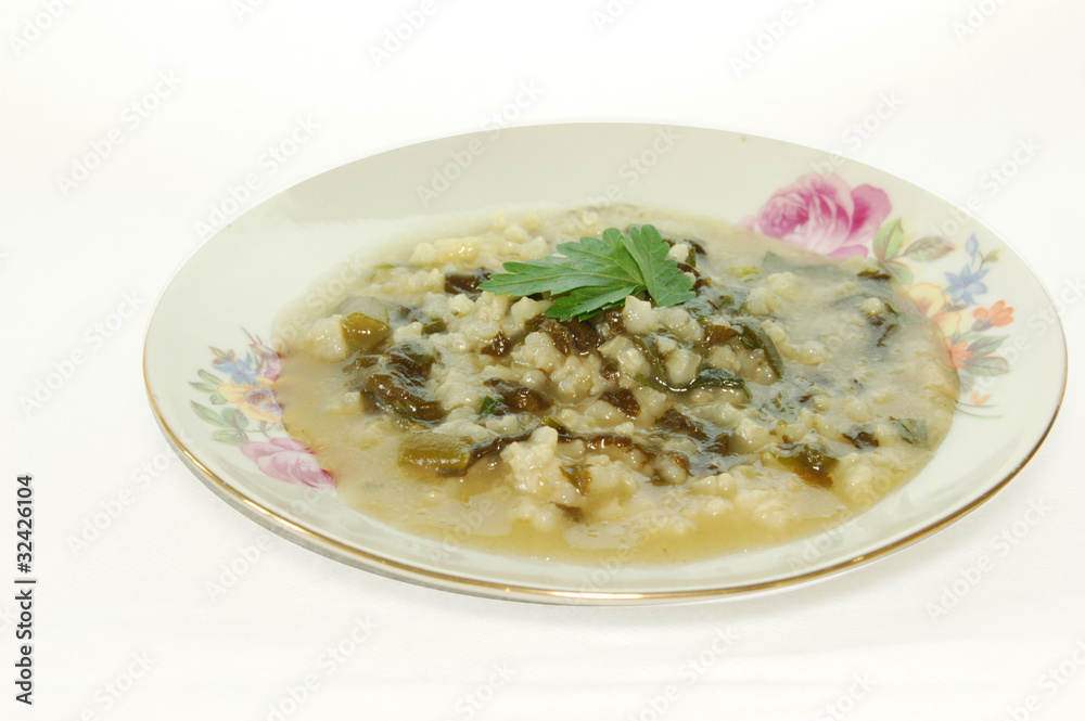 Rice stew with spinach Rice stew with spinach
