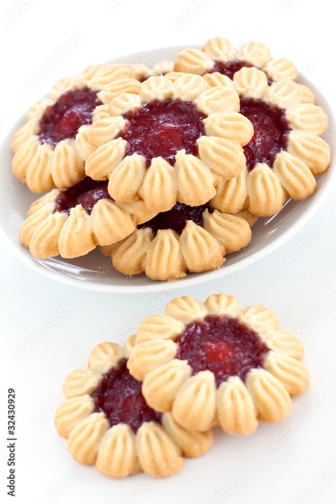 Cookies filled with jam Cookies filled with jam